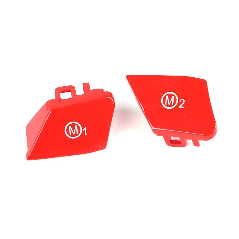 BMW steering wheel M1 M2 mode button accessories in red and blue colour options