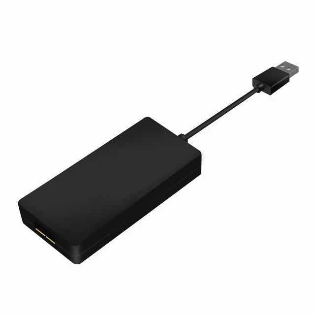 Black wireless CarPlay USB dongle for Android car stereo iPhone connectivity