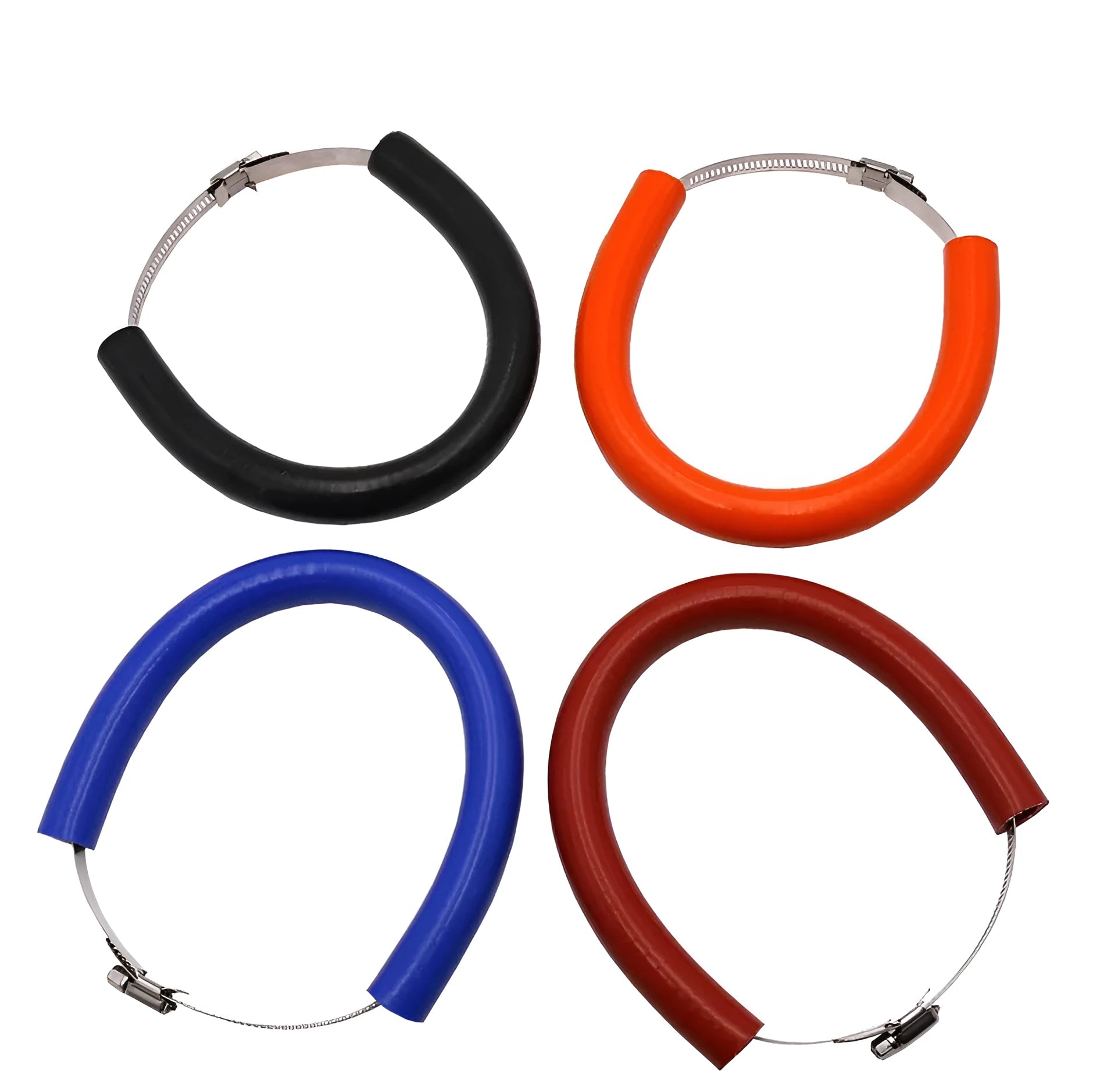 Universal motorcycle exhaust pipe anti-drop wring gasket in black, blue and orange colour options