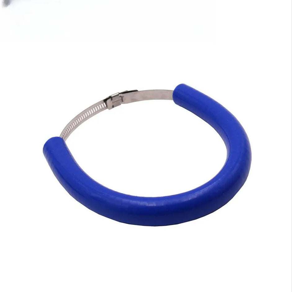 Universal motorcycle exhaust pipe anti-drop wring gasket in black, blue and orange colour options