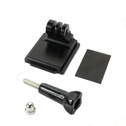 Black helmet holder extension rod with quick release bracket for GoPro Hero 3 and 4 cameras