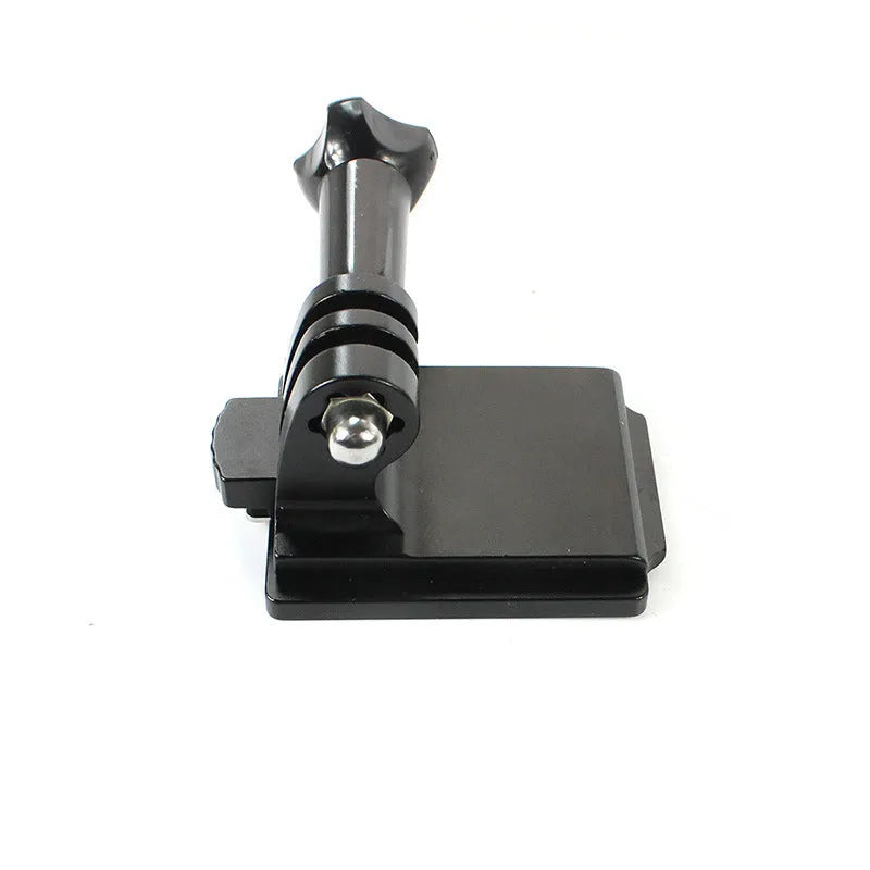 Black helmet holder extension rod with quick release bracket for GoPro Hero 3 and 4 cameras