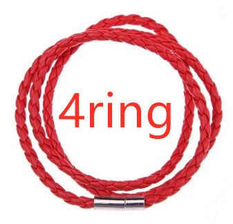 A personalized leather bracelet with engraved beads, a thoughtful gift for men