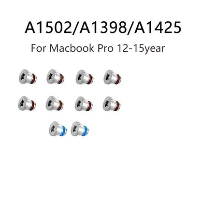Ten metal screws for MacBook Pro Retina A1502 A1398 A1425 bottom shell and rear cover replacement