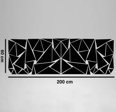 Geometry pattern car modification sticker for rear wheel arch decoration in five colour options