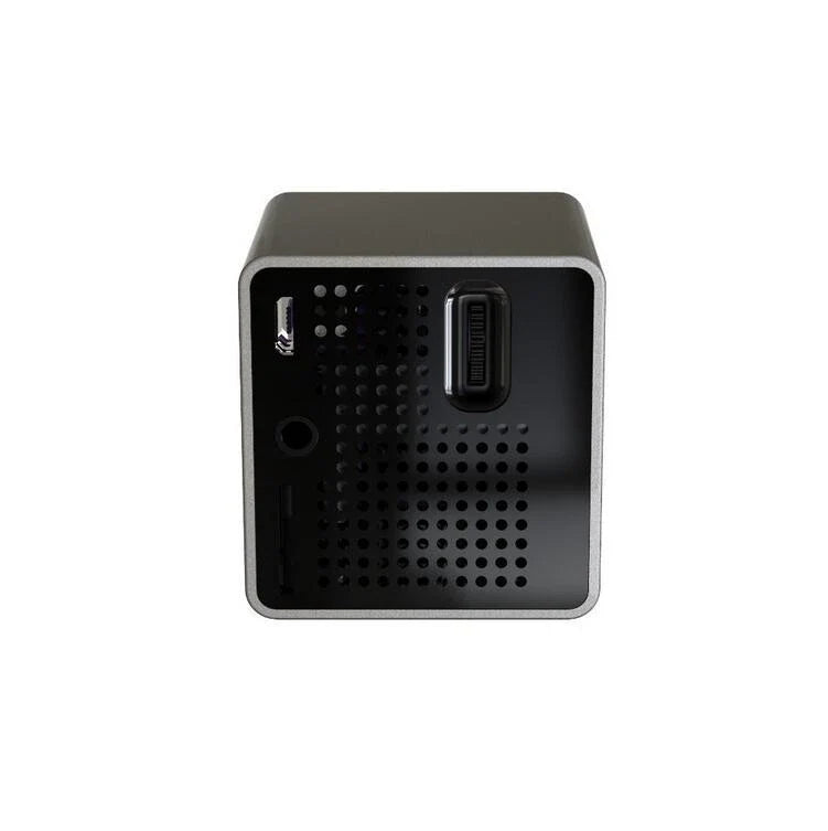 Wireless LED Pico Projector with smart home connectivity, compact and portable design for on-the-go entertainment
