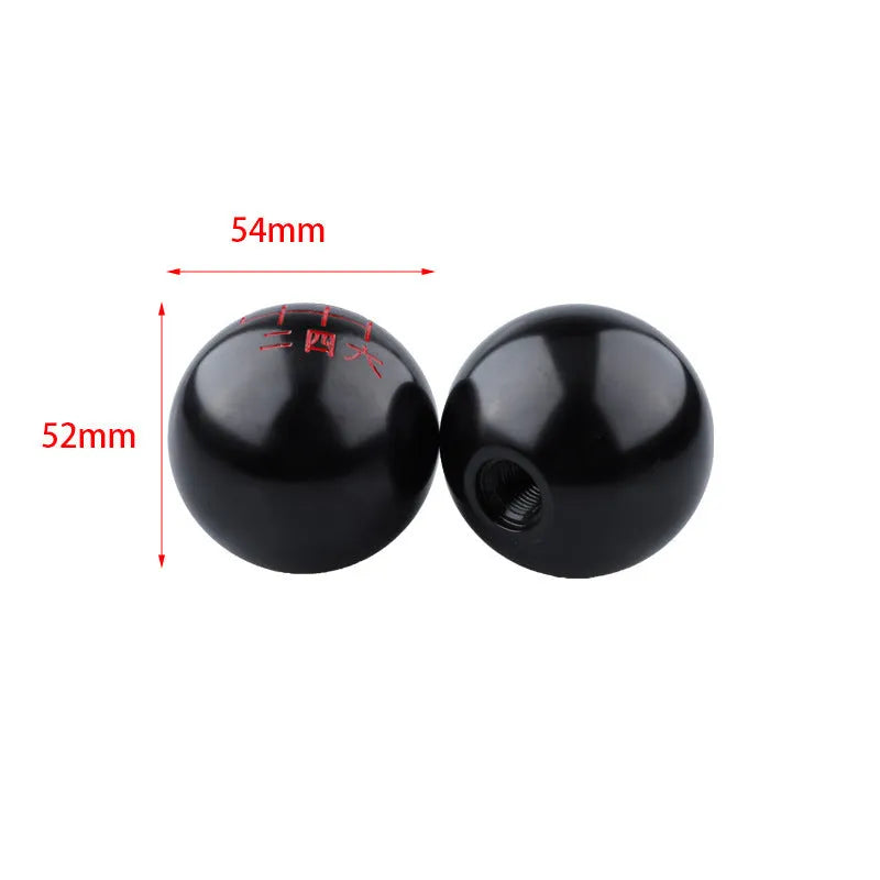 Car Modified General Round Gear Head in aluminium alloy with multiple colour options including Style A, B, C, D, and F for replacement and aftermarket upgrades to your vehicle's gear stick