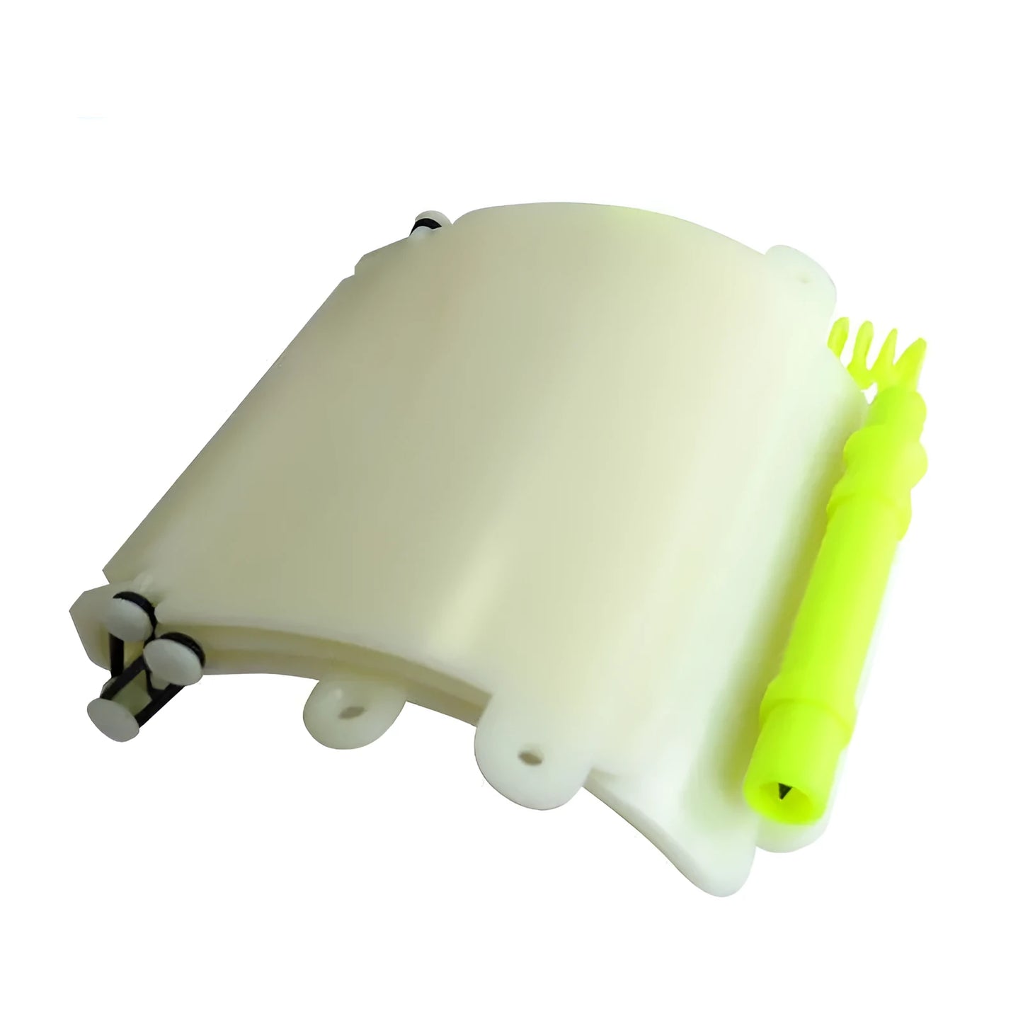 White luminous diving wrist slate with pencil and spare O-ring for underwater writing