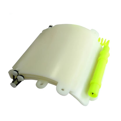 White luminous diving wrist slate with pencil and spare O-ring for underwater writing