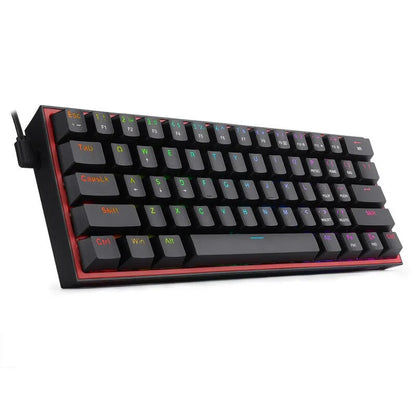K617 RGB mechanical keyboard with multimedia keys in white pink colour option