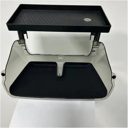 Tesla Model 3 and Y ETC storage box in Black mounted under vehicle touchscreen