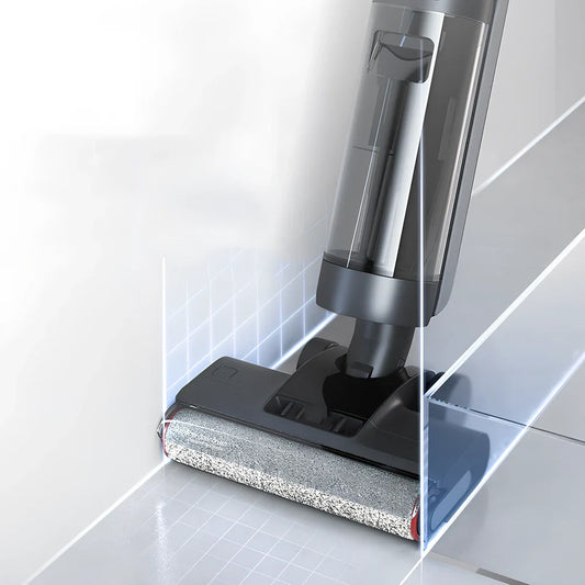 Wireless Floor Scrubber H12 Pro in H12 PRO colour, 4.8kg with 900mL tank and charging base for household cleaning