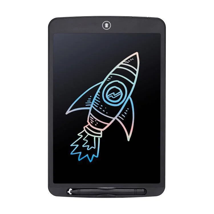 Children's electronic writing board drawing tablet in black white red green colours for teenagers