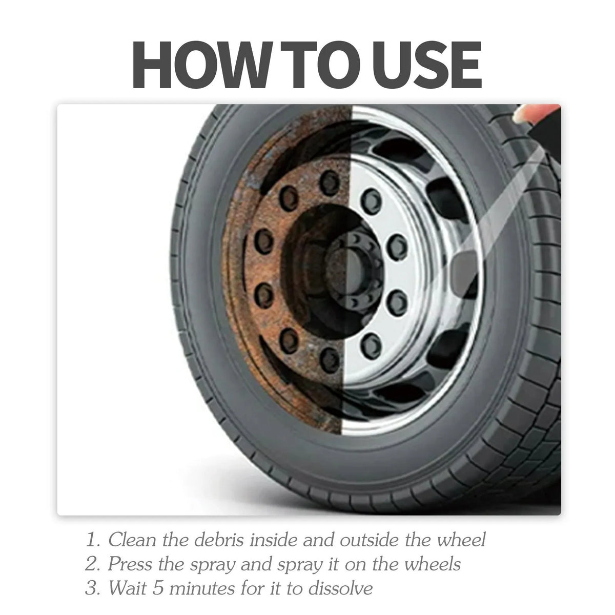 120ml car brake cleaner spray bottle with sponge towel for rust removal and polishing