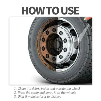 120ml car brake cleaner spray bottle with sponge towel for rust removal and polishing