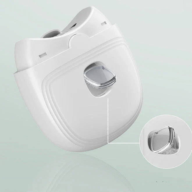 Rechargeable electric nail scissors with built-in LED light for effortless, mess-free nail trimming and shaping