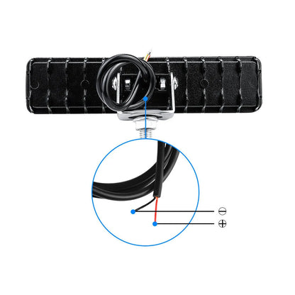 Four compact aluminium LED work lights in work light white colour, suitable for vehicle mounting.