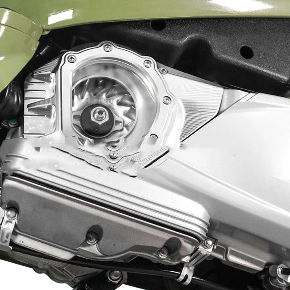 Black clutch intake cover for Vespa Primavera 125 150 scooter