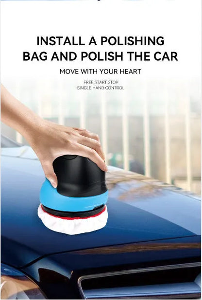 Blue and red plastic car ice scraper tool for winter snow removal.