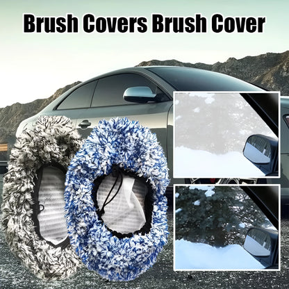Car wash mop replacement cloth cover for long handle flat mop brushes