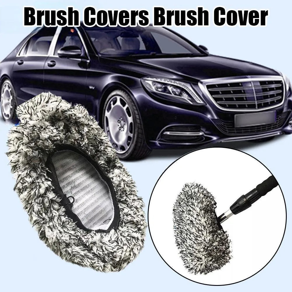 Car wash mop replacement cloth cover for long handle flat mop brushes