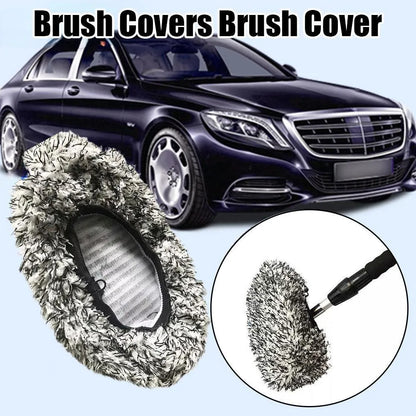 Car wash mop replacement cloth cover for long handle flat mop brushes