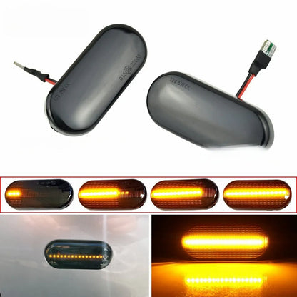 Flowing water style side turn signal lamp for Skoda Octavia car fender