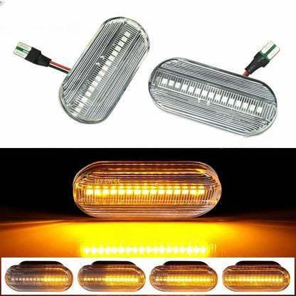 Flowing water style side turn signal lamp for Skoda Octavia car fender