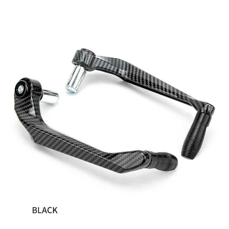 Pair of water transfer printed aluminum motorcycle hand guards in chosen colour.