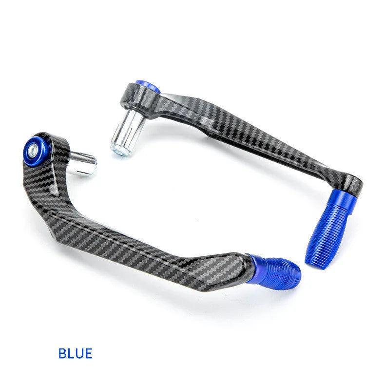 Pair of water transfer printed aluminum motorcycle hand guards in chosen colour.