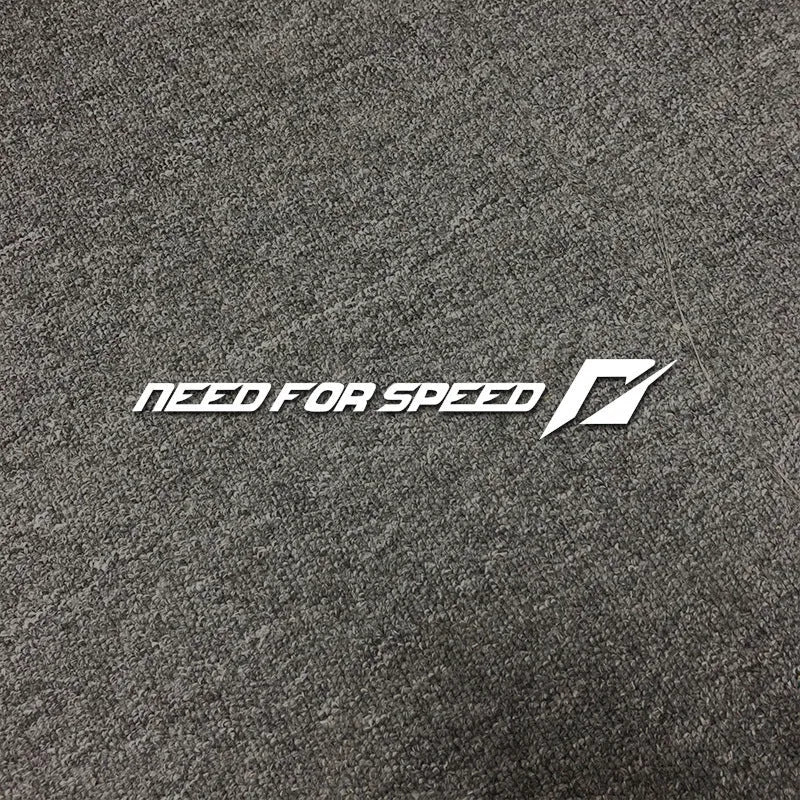 Car sticker for windshield horizontal and vertical side Need For Speed design vinyl decal universal fit 55cm or 90cm length available in white rose or reflective silver colour