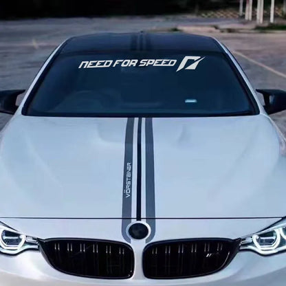 Need For Speed car sticker on vehicle window in white, rose, or reflective silver colour at 55cm or 90cm length