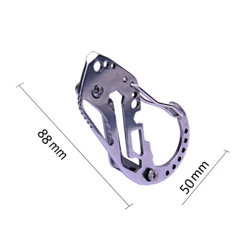 Durable outdoor key clip with bottle opener for adventurers