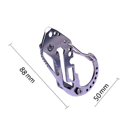 Durable outdoor key clip with bottle opener for adventurers
