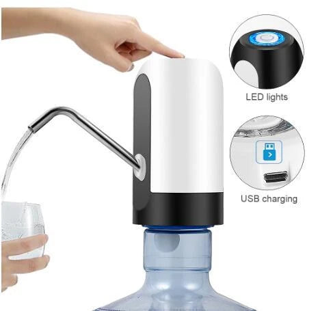 Hands-Free Cordless Electric Water Bottle Pump for Effortless Hydration on the Go