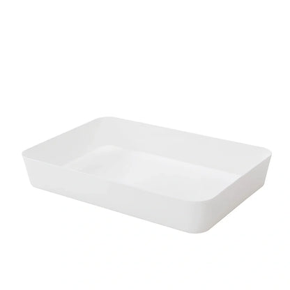 Plastic drawer organiser for underwear storage in multiple sizes and colours