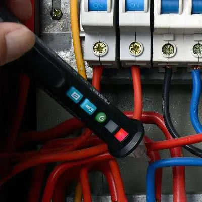 Black intelligent checkpoint test pencil for AC voltage line detection with sound and light indicators