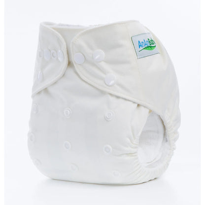 Solid colour leak-proof baby diaper pants with brushed cloth and bamboo charcoal lining, 36.5 x 32.5 cm