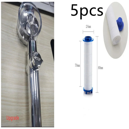Turbo Propeller Shower Head with 360° fan extension and holder for a luxurious shower experience