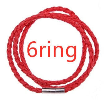 A personalized leather bracelet with engraved beads, a thoughtful gift for men