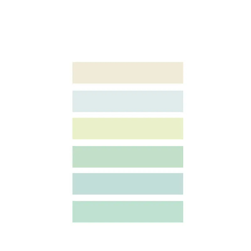 Morandi Japanese paper tape set of 6 rolls, 9mm x 3m, in ten muted colour options