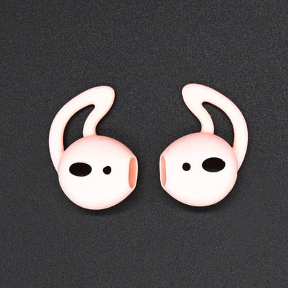 Silicone ear caps for Apple AirPods wireless earphones in multiple colours showing left and right ear options