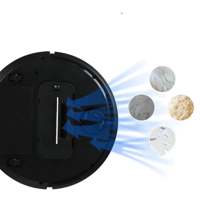 Intelligent robot floor sweeper in black, red, or white colours for 70-90 square metre home cleaning