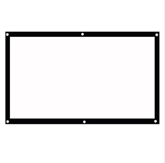 Custom polyester projector screen curtain for home cinema, available in various sizes