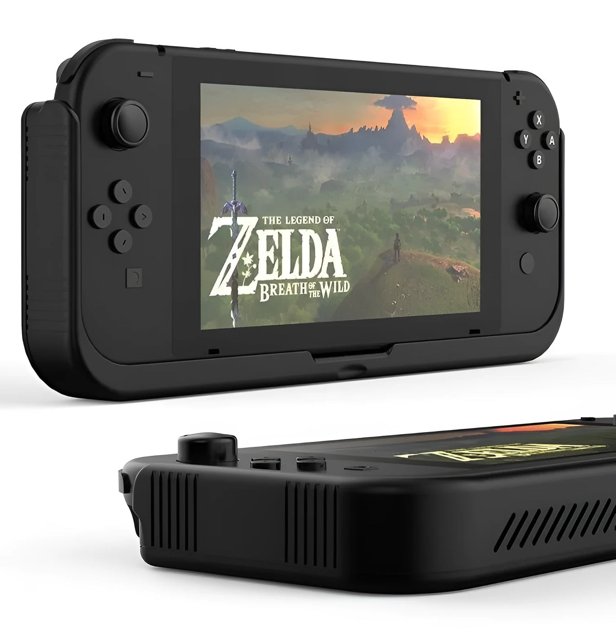 Black litchi leather protective charging case for Nintendo Switch, 10000mAh, 240x115x30mm