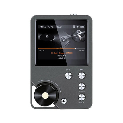 Master HIFI lossless DSD256 music player, Silver Gray, 88 x 56 x 16mm, 2inch screen, USB 2.0