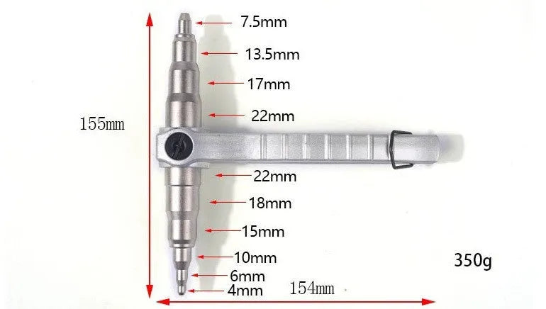 Manual tube expander for air conditioning with alloy steel construction