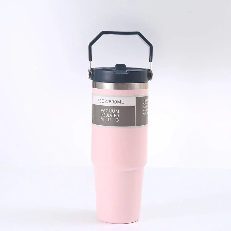 Premium stainless steel insulated tumbler with double-wall vacuum technology, available in multiple vibrant colors and sizes