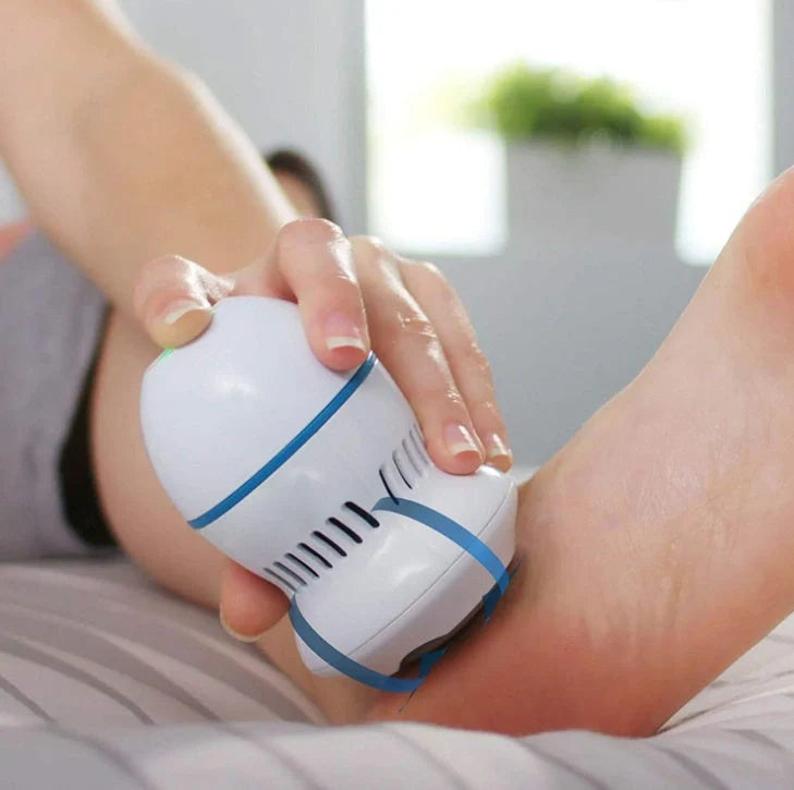 Electric Foot File Grinder with dual diamond heads for dead skin removal