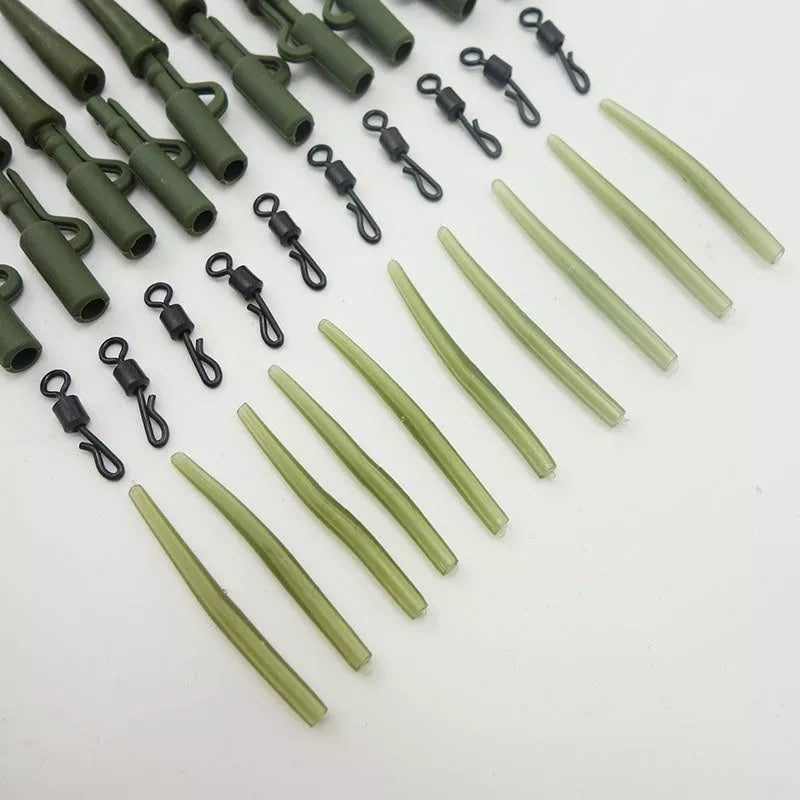 Grass green carp fishing gear accessories set made from ABS alloy copper